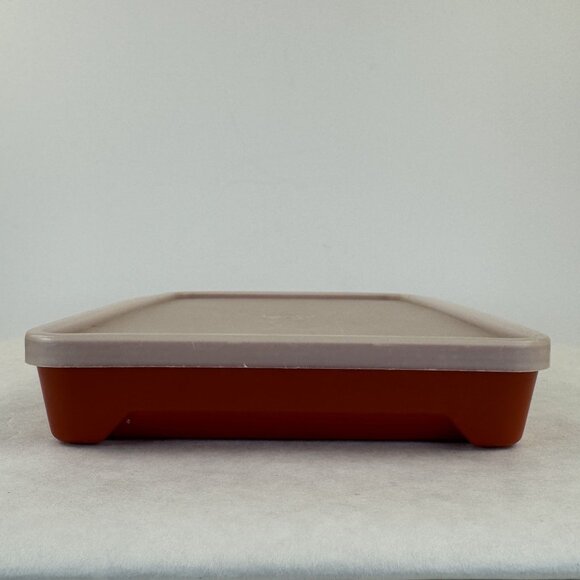 Vintage Tupperware Meat Keeper 1292-3 Marinade Tenderizer Tray Paprika With Lid - Picture 5 of 12